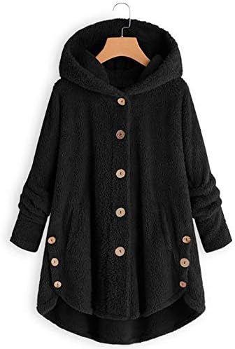 Casacos de lã para mulheres plus size jackets de pelúcia de casacos abotoar túnica solteira de roupas de pelúcia solta mole