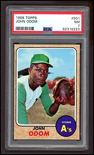 1968 TOPPS 501 Blue Moon Odom Oakland Athletics PSA PSA 7.00 Atletismo