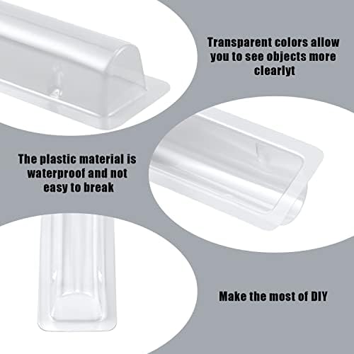 35pcs Clear Chapstick bolsa Plástico Plástico Transparente Lip Balm Tubes