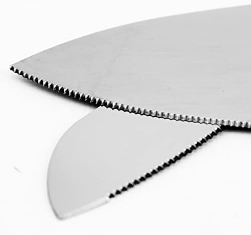 Tytroy Bolo de aço inoxidável Set Setting Knife and Server Crystal Crystal Crystal Handles