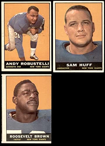 1961 Topps New York Giants Team estabeleceu o New York Giants-FB VG/EX GIANTS-FB
