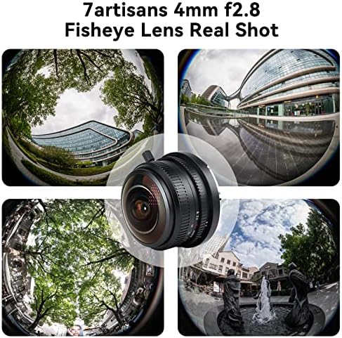 7 artesãs 4mm f2.8 Fisheye Manual de lente de foco de lente de ângulo de grande angu um angular compatível com Fujifilm