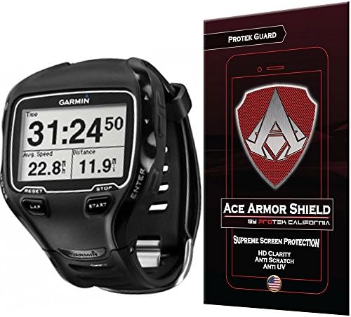 Ace Armour Shield Protek Guard Screen Protector para o Garmin Forerunner 910XT com garantia de substituição de vida livre gratuita