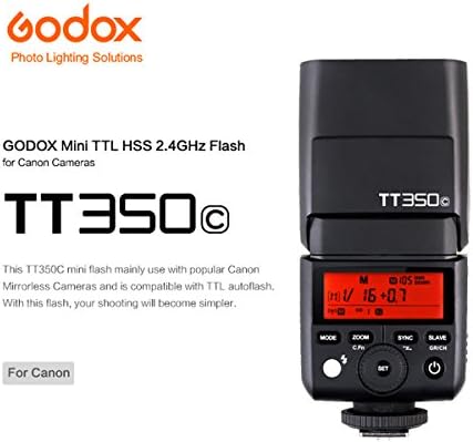 Godox tt350c mini thinklite ttl flash para câmeras Canon
