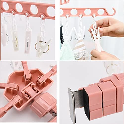 YASEZ PEGS PEGS CANHEIROS dobráveis ​​para roupas Toalha de roupa de baixo 20 buracos 16pcs Espaço de prenda de roupas Pano