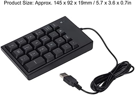01 02 015 Teclado numérico, teclado numérico USB Silent Portable para computadores de mesa para computadores de notebooks para laptop