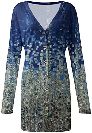 Ruziyoog feminino quimono cardigan impressão floral de manga longa chiffon lampe ups front linear logra casual casaco fora
