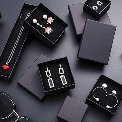 Happyyami Jewelry Storage Organizer Colar Organizer Box 10pcs Jóias de jóias Caixas de presente para anéis pingentes colares