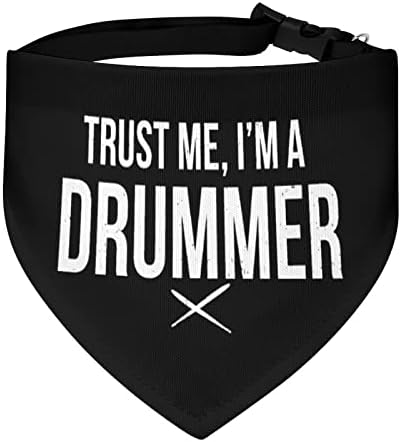 Confie em mim, eu sou um baterista cachorro bandana