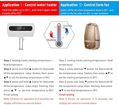 XIXIAN DIGITAL DIVERNA Termure & umidade Controlador de umidade Termoregulador Termostato Umidistato higrômetro do THIGROMEM