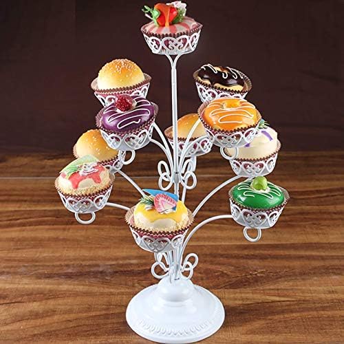Guangming - Stand de exibição de portador de casquinha de sorvete de cupcake, porta -cupcakes de ferro, suporte de cone francês