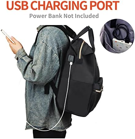 Backpack de laptop Ziranyu para mulheres viagens de mochila leve, mochila casual de computador para trabalho, repelente de água