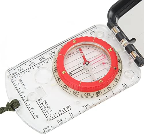 Jopwkuin Pocket Compass, Luminous Dial Dial