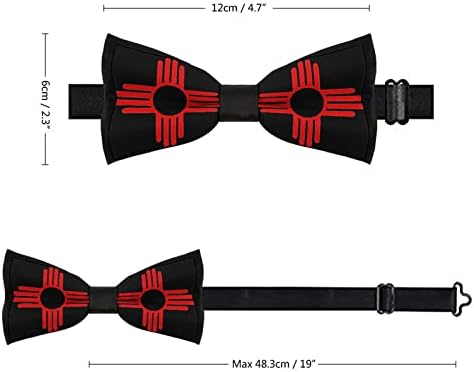 Forsjhsa Novo México Sun Zia Men's Pré-amarrado laço de arco de gravata
