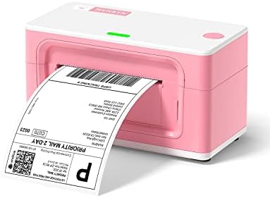 Munbyn Pink Label Impressora P941, Impressora de etiqueta de remessa para pacotes de remessa e pequenas empresas, impressora de etiqueta