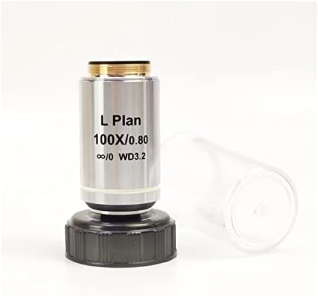 Acessórios para microscópio Distância de trabalho Plano de infinito lente objetiva 5x 10x 20x 50x 100x para consumíveis