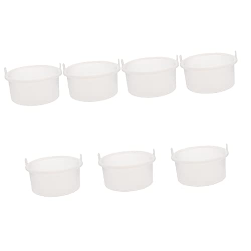 Beavorty 7 PCs Cera Melter Silicone Bowl Cera Tigelas de silicone de capa de cera para facials Aquecedores de garrafa de silicone