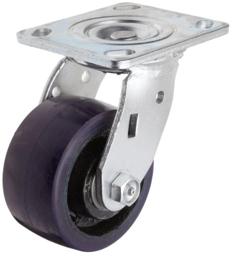 RWM Casters S45 Série Caster, giro giratório, roda de poliolefina, placa de aço inoxidável, rolamento de rolos, capacidade