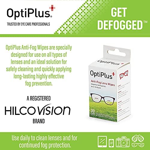 Optiplus 30ct Anti-Fog Wipes e Croakies 3 Ply Face Mask com retentor ajustável