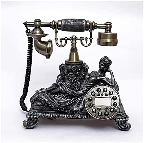 Telefone fixo fixo fixo telefone telefone fixo linear escultura retrô de cobre telefonia fixo telefonia fixa de moda