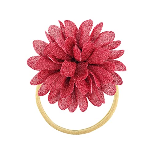 Bandas de cabelo elastica de arco de cabelo para meninas meninas sólidas flores esticadas na cabeça de cabeceira de