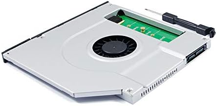 Segundo 2º M.2 NGFF SSD Caddy Coolidor do ventilador de resfriamento interno para o laptop Asus ROG GL552 GL553 GL552VW GL552V GL551J GL551JW GL553 GL552 GL553VD GL553V, CD DVD Baía óptico Baía Optical Baía