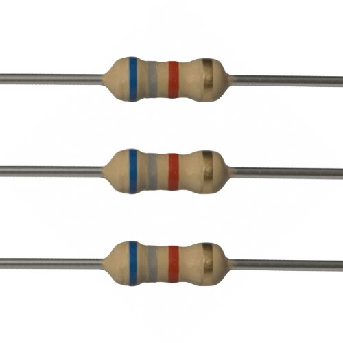Projetos E 1000EP5146K80 Resistores de 6,8k ohm, 1/4 W, 5%
