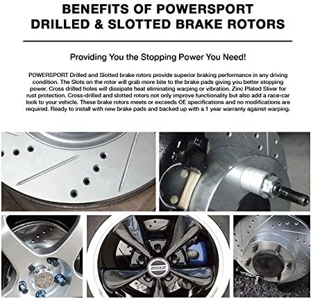 Kit de freios e rotores traseiros do Powersport | pastilhas de freio traseiro | Rotores e almofadas de freio | Papvas de
