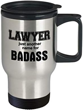 Presente para advogado caneca de viagem de café badass Você é um durão para homens, mãe, pai masculino