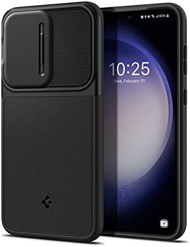 Armadura Spigen Optik projetada para Galaxy S23 Plus Case - Black