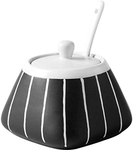 Uxzdx Cruet-Sugar Bowls com colher de açúcar para servir em casa, decoração de mesa, porcelana