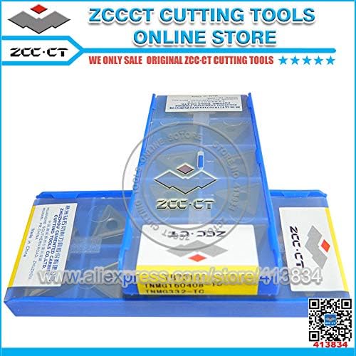 Fincos zcc.ct Machine Tool Carbide Turning Tools Inserir TNMT160408-TC YB7315 ZCCCT Metal Cut Plate TNMG 332 para ferro fundido