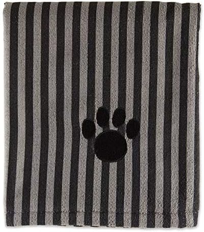Coleta de toalha de petinho seco de osso Coleta de toalhas absorvente X-Large, 41x23.5 , preto listrado