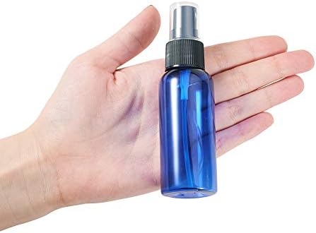 BENECREAT 20 pacote 1,7 onças/50ml garrafa de spray plástico azul garrafa de spray fina para perfume de óleo essencial