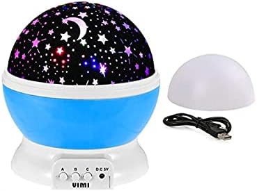 Vimi Table Night Lamp Star Projector Crianças USB ou Bateria