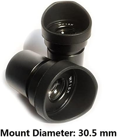 Kit de acessórios para microscópio para adultos param de lente óptica de olho de campo largo, diâmetro 30 mm ou 30,5 mm para os