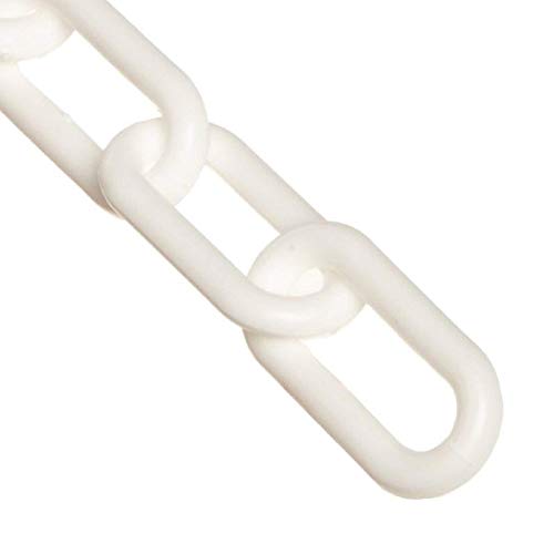 Sr. Chain Chain Chain Chain, White, Diâmetro de Link de 2 polegadas, Comprimento de 10 pés