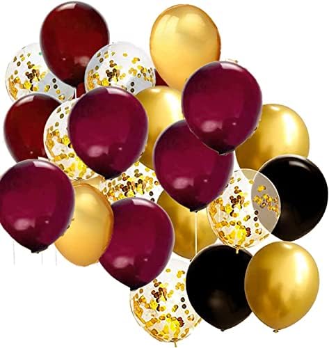 Decorações de graduação Maroon Gold 2023/Balões de ouro em Borgonha/Decorações de festa de graduação em Borgonha/FSU/Decorações