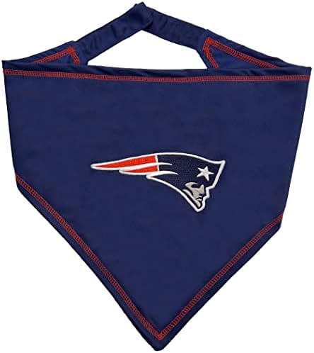 Pets First NFL New England Patriots Tie Bandana, Large/X-Large. Cachorro bandana lenço babador para cães de gato de estimação.