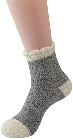 Winter Solid Color Coral Velvet Plexush Socks Home Meias Home Meias de Ski Socks Moon Socks Man