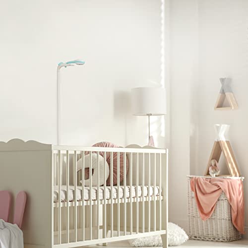 Stand de piso Lollipop, suporte de piso do monitor de bebê, compatível com Lollipop Baby Monitor, Berçário de berçário Baby Watch Stand com cabeça de silcona forte flexível, branco