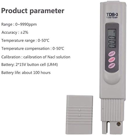JF-XUAN Instrumento preciso LCD Digital TDS Medidor TDS-3 Testador de qualidade de pureza da qualidade da água Testador de qualidade