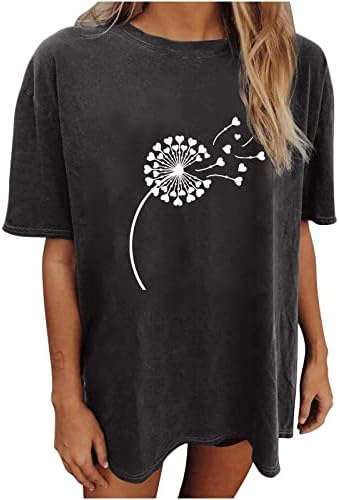 Camiseta feminina T-shirt Tops Camiseta enorme de camiseta O-S-SHICK SOLTA CUSTAL TUNICAS CASUAL DE TUNICAS CASUAL