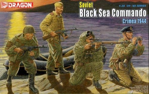 Dragon 1/35 Soviético Mar Negro Comando, Crimeia 1944 - 4 Figuras Conjunto