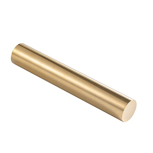 Usamily 3/4 polegadas Brass Solid Round Round Torno do caldo, 6 polegadas de comprimento