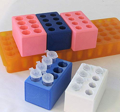 Mini Rack de tubo de microcentrífuga, Micro Stand, 1,5 ml de 0,5 ml de tubos, 8 posições