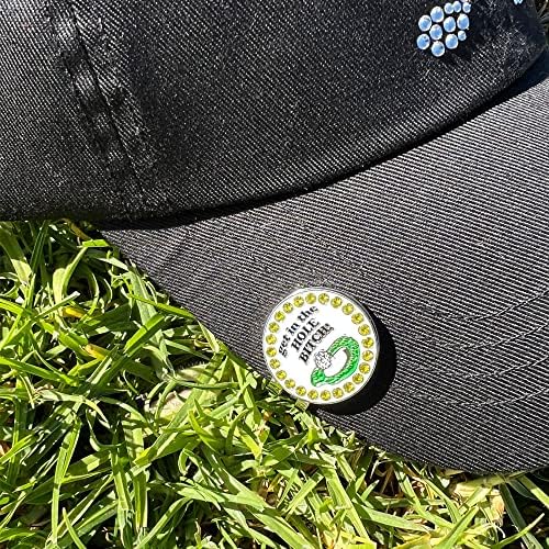 Giggle Golf Bling Putting Ball Marker Pack | Inclui um amigo, um não é isso um dinâmico, e um entra no ritmo do buraco do buraco