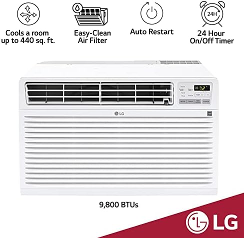 LG 9.800 ar condicionado de parede para salas de até 440 m². Ft. Com classificação remota, Energy Star, 3 velocidades