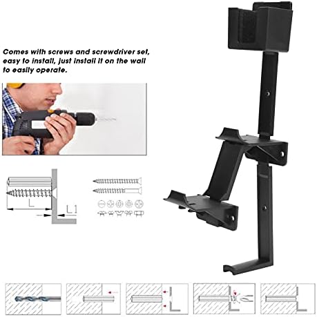 Suporte de parede do fone de ouvido fastuu, suporte universal de parede multifuncional de instalação fácil L para PS5