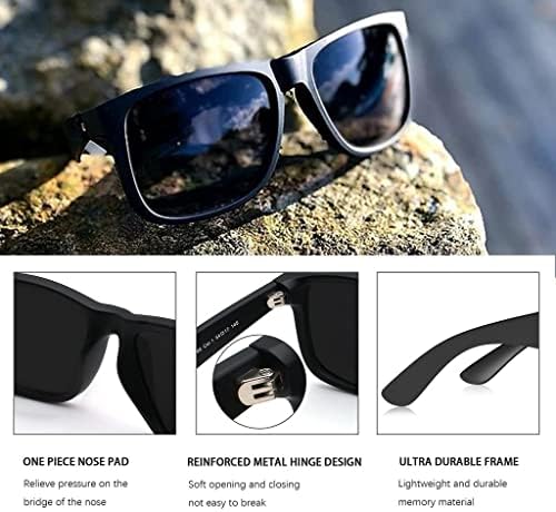 Óculos de sol polarizados de maxjuli para homens e mulheres, Proteção UV Vicultos retangulares 8806